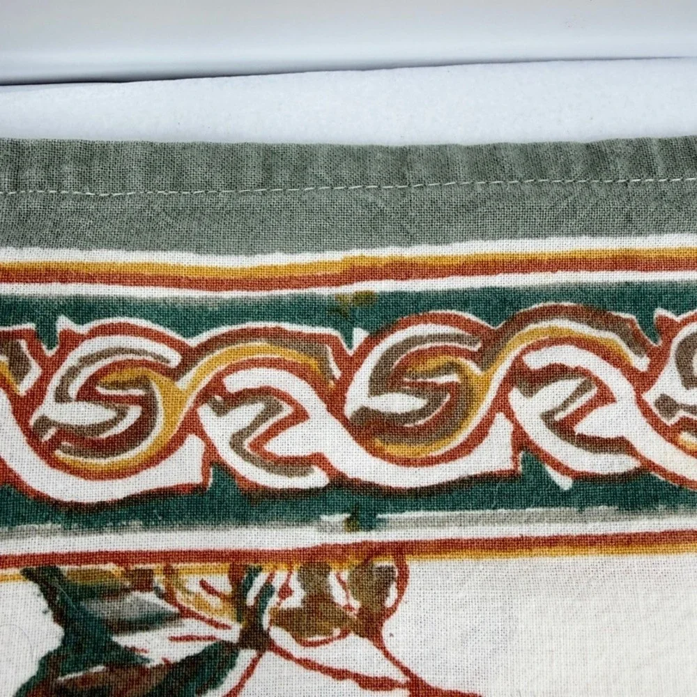 Pomegranate Cloth Napkins Set of 4 Leaf Foliage Print Fall Table Decor Cotton